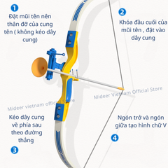 ĐỒ CHƠI BẮN CUNG KID ARCHER SET- MIDEER