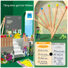 BÚT CHÌ MÀU GỐC DẦU VIBRANT COLORED PENCIL - MIDEER