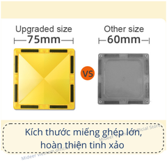 NAM CHÂM ÁNH SÁNG COLORFUL MAGNETIC TILES - MIDEER