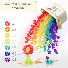 ĐỒ CHƠI GHÉP HÌNH BỐNG TUYẾT SNOWFLAKE BLOCKS - MIDEER