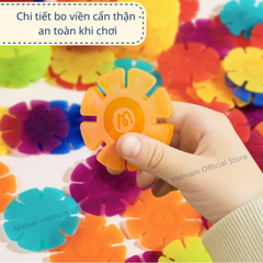 ĐỒ CHƠI GHÉP HÌNH BỐNG TUYẾT SNOWFLAKE BLOCKS - MIDEER