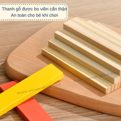 XẾP HÌNH GỖ SÁNG TẠO ARCHIMEDES CITY BLOCKS - MIDEER