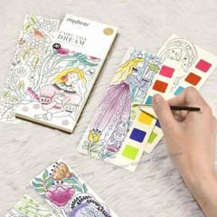 BỘ TRANH TÔ MÀU WATERCOLOUR PAINTING - MIDEER