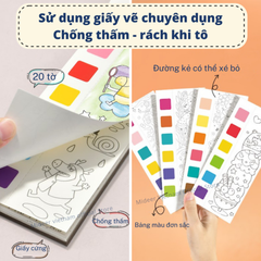 BỘ TRANH TÔ MÀU WATERCOLOUR PAINTING - MIDEER