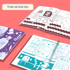 ĐỒ CHƠI THỦ CÔNG 80 BỨC TRANH TÔ MÀU - MIDEER