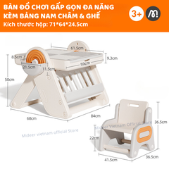 BÀN GẤP GỌN ĐA NĂNG MULTIFUNCTIONAL BLOCK TABLE - MIDEER