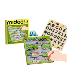 BẢNG GỖ MÊ CUNG CHỮ CÁI CHO BÉ - MIDEER