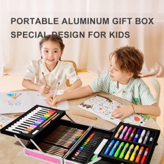 BỘ BÚT MÀU HỮU CƠ ARTIST SUITCASE MÀU XANH - MIDEER