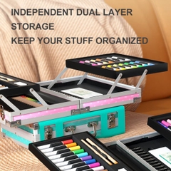 BỘ BÚT MÀU HỮU CƠ ARTIST SUITCASE MÀU XANH - MIDEER