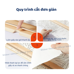 BỘ GIÁ ĐỠ CUỘN GIẤY VẼ ĐA NĂNG - MIDEER