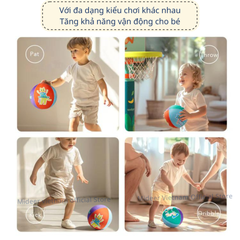 BÓNG VẢI MỀM CHO BÉ SILENT BOUNCY BALL - MIDEER