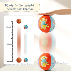 BÓNG VẢI MỀM CHO BÉ SILENT BOUNCY BALL - MIDEER