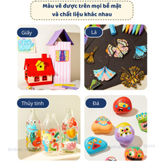 BÚT DẠ MÀU NƯỚC ACRYLIC MARKERS - MIDEER