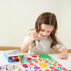 BÚT MÀU DẠ NƯỚC 2 ĐẦU ROUND-TIP STAMPER WASHABLE MARKERS - MIDEER