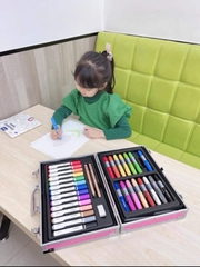 BỘ BÚT MÀU HỮU CƠ ARTIST SUITCASE MÀU XANH - MIDEER