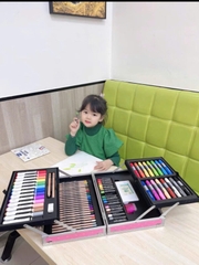 BỘ BÚT MÀU HỮU CƠ ARTIST SUITCASE MÀU XANH - MIDEER