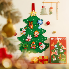 CÂY THÔNG NOEL VẢI KÈM TÚI MÙ TRANG TRÍ - MIDEER