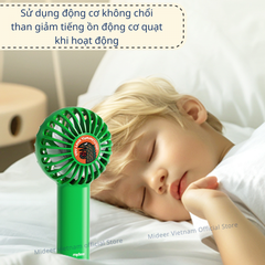 QUAT CẦM TAY TÍCH ĐIỆN MINI- MIDEER