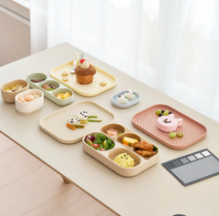 SET KHAY ĂN DẶM SILICONE BẠCH KIM CAO CẤP - DONO&DONO