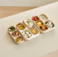 SET KHAY ĂN DẶM SILICONE BẠCH KIM CAO CẤP - DONO&DONO