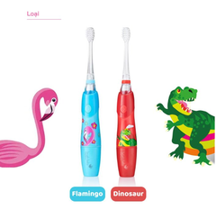 BÀN CHẢI ĐIỆN SÓNG ÂM DÙNG PIN KIDZSONIC - BRUSH-BABY