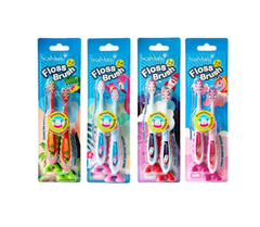 BÀN CHẢI ĐÁNH RĂNG CHO BÉ FLOSSBRUSH TỪ 3-6 TUỔI - BRUSH-BABY