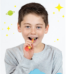 BÀN CHẢI ĐÁNH RĂNG CHO BÉ FLOSSBRUSH TỪ 3-6 TUỔI - BRUSH-BABY