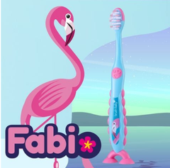 BÀN CHẢI ĐÁNH RĂNG CHO BÉ FLOSSBRUSH TỪ 3-6 TUỔI - BRUSH-BABY