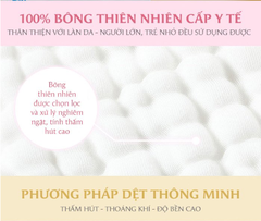 KHĂN SỮA/KHĂN LÓT ĐẦU/KHĂN LAU MẶT/KHĂN YẾM VẢI BÔNG 9 LỚP (SET 2 CÁI) - L'ANGE