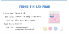 KHĂN SỮA/KHĂN LÓT ĐẦU/KHĂN LAU MẶT/KHĂN YẾM VẢI BÔNG 9 LỚP (SET 2 CÁI) - L'ANGE