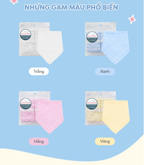 YẾM TAM GIÁC VẢI BÔNG 6 LỚP 28X28CM (SET 2 CÁI) - L'ANGE