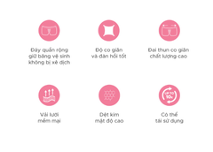 SET 5 CÁI QUẦN LÓT LƯỚI SAU SINH - SHAPEE