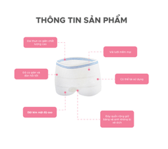 SET 5 CÁI QUẦN LÓT LƯỚI SAU SINH - SHAPEE