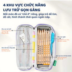 HỘP ĐỰNG BÚT ARTIST REVERSIBLE TWINS PEN POUCH - MIDEER