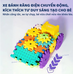 MÔ HÌNH LẮP RÁP ĐỘNG CƠ BÁNH RĂNG ELECTROGEAR BLOCK SET  - MIDEER