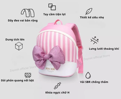 BALO MẦM NON ZOYZOII, CẶP SIÊU NHẸ CHO BÉ ĐI HỌC MẪU GIÁO MÃ B79