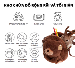 TÚI ĐEO CHÉO CHO BÉ GÁI BÉ TRAI ZOYZOII KIDS CROSSBODY BAG, TÚI XÁCH CHO BÉ GÁI B81