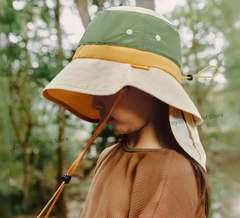 MŨ CHỐNG NẮNG CHE VAI GÁY ZOYZOII LARGE BRIM SUN HAT , CHỐNG TIA UV CHO BÉ TRAI BÉ GÁI B62