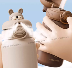 BÌNH NƯỚC GIỮ NHIỆT ZOYZOII CHO BÉ ĐI HỌC CÓ TÚI ĐỰNG THERMOS CUP MÃ E8