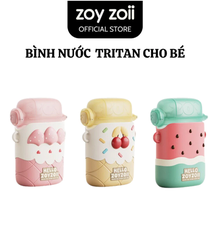 BÌNH NƯỚC TRITAN ZOYZOII ZOY FLAT CUP, BÌNH NƯỚC CAO CẤP AN TOÀN CHO BÉ