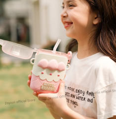 BÌNH NƯỚC TRITAN ZOYZOII ZOY FLAT CUP, BÌNH NƯỚC CAO CẤP AN TOÀN CHO BÉ