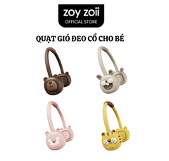QUẠT ĐEO CỔ MINI ZOYZOII CHO BÉ, QUẠT TÍCH ĐIỆN KHÔNG CÁNH AN TOÀN CHO BÉ