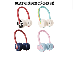 QUẠT ĐEO CỔ MINI ZOYZOII CHO BÉ, QUẠT TÍCH ĐIỆN KHÔNG CÁNH AN TOÀN CHO BÉ