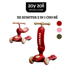 XE TRƯỢT SCOOTER ZOYZOII 2 IN 1 XE ĐẨY CHO BÉ 1 2 3 4 5 TUỔI MÃ S2