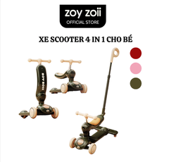 XE TRƯỢT SCOOTER ZOYZOII 4 IN 1 XE ĐẨY CHO BÉ 1 2 3 4 5 TUỔI MÃ S4