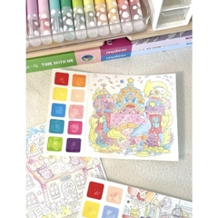 TRANH TÔ MÀU NUOCW CHO BÉ WATERCOLOUR PAINTING - MIDEER