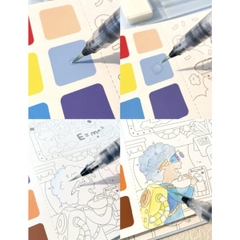 TRANH TÔ MÀU NUOCW CHO BÉ WATERCOLOUR PAINTING - MIDEER