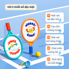 VỌT CẦU LÔNG & TENNIS CHO BÉ- MIDEER