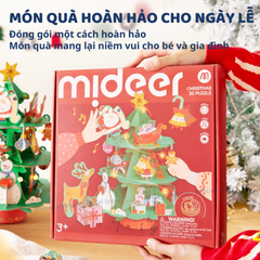 XẾP HÌNH CÂY THÔNG CHRISTMAS ROTATING MUSIC 3D PUZZLE - MIDEER