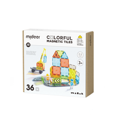 ĐỒ CHƠI XẾP HÌNH NAM CHÂM ÁNH SÁNG MAGNETIC TILES LITTLE ARCHITECT 3+ - MIDEER